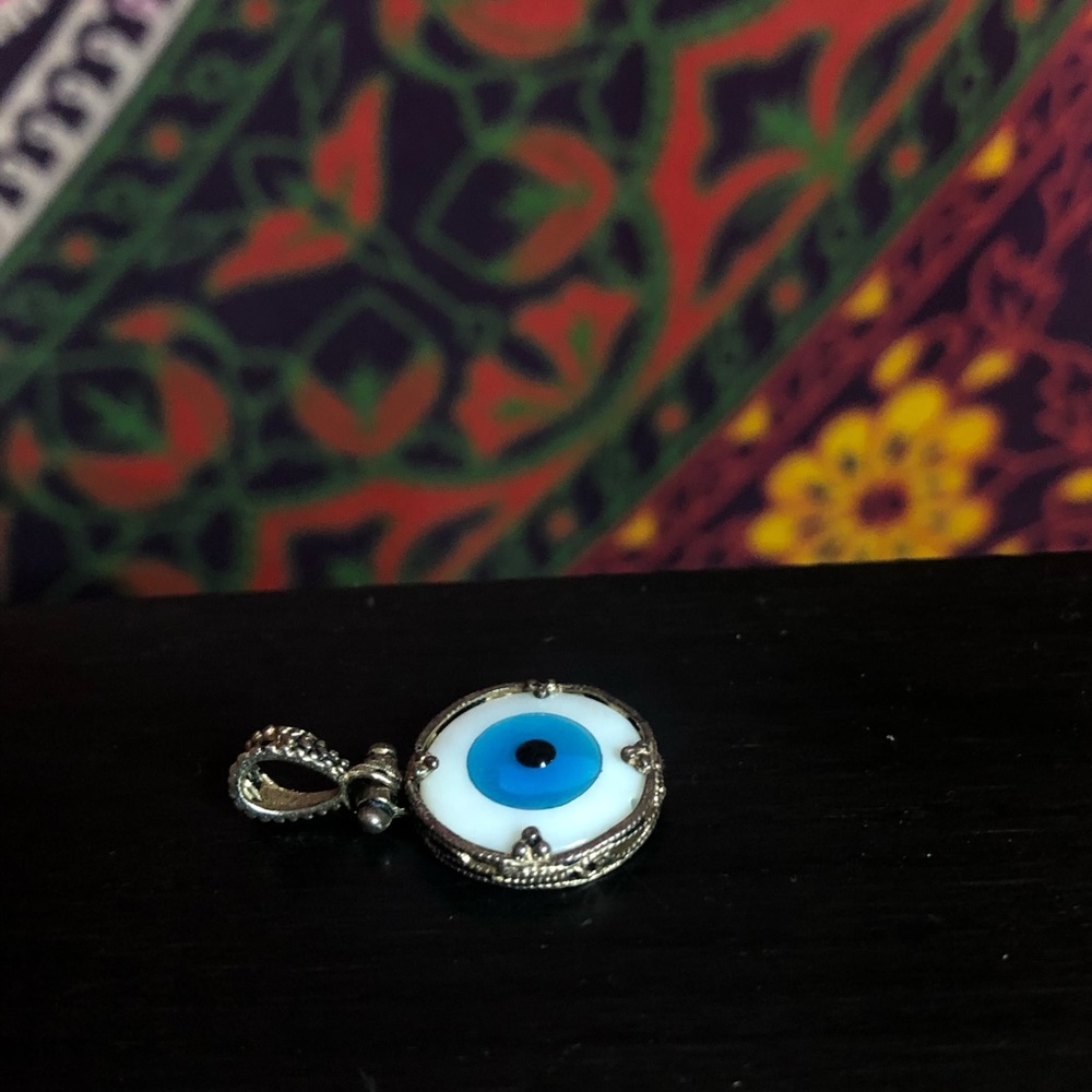 Evil eye necklace charm